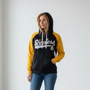 🆕 NFL Pittsburgh Steelers Women Zip Hoodie Medium